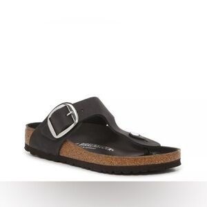 Birkenstock Gizeh Black Big Buckle Sandals Women’s